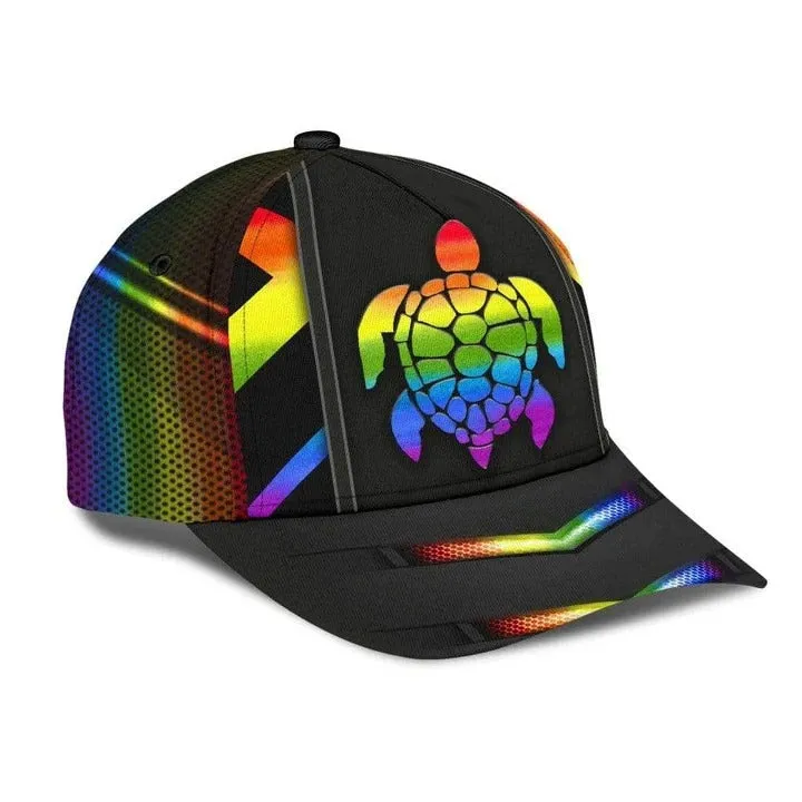 Gay Pride Accessories, Sea Turtle You Are Loved LGBT Printing Baseball Cap Hat, 3D Baseball Cap For Lgbt