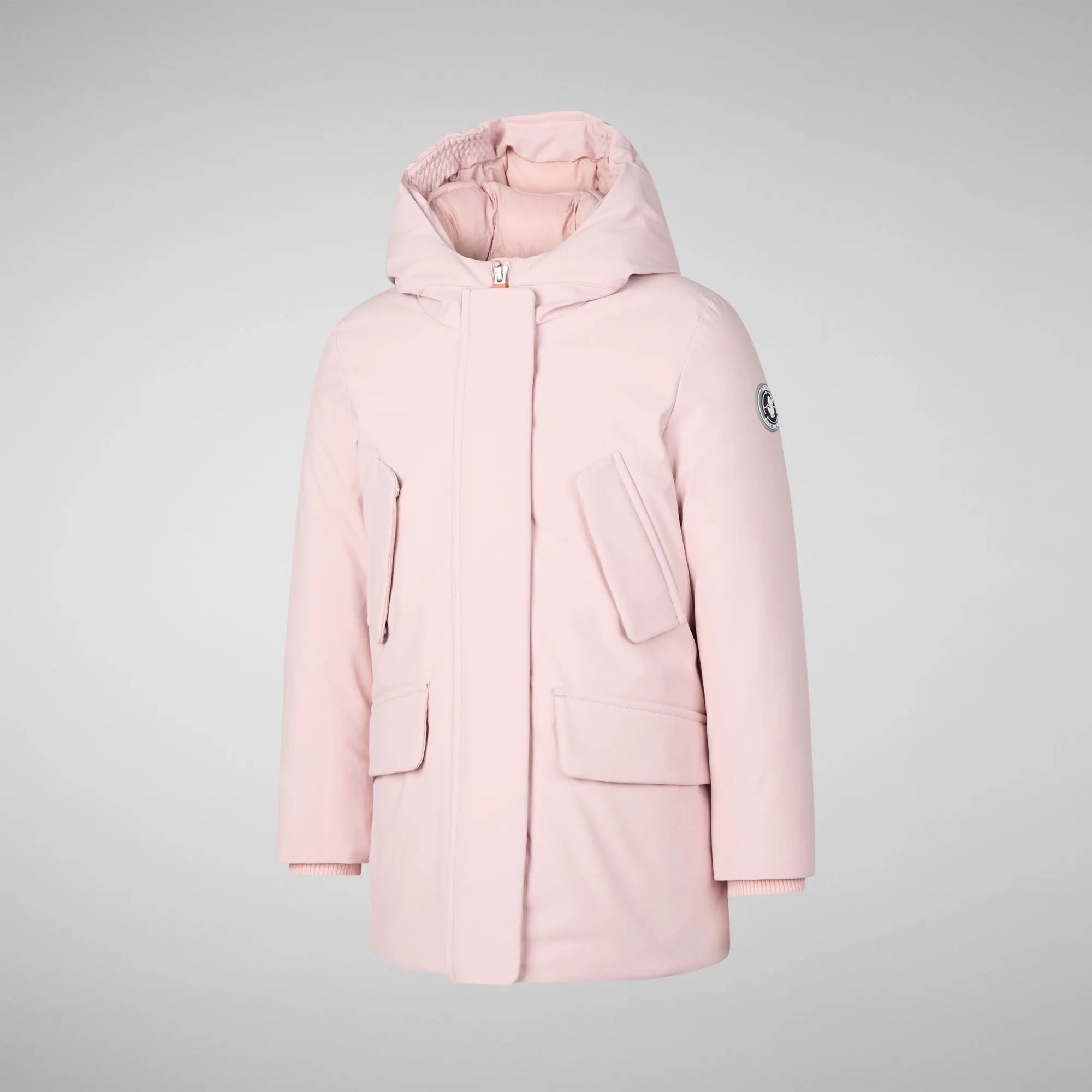 Girls' hooded parka Ally in BLUSH PINK