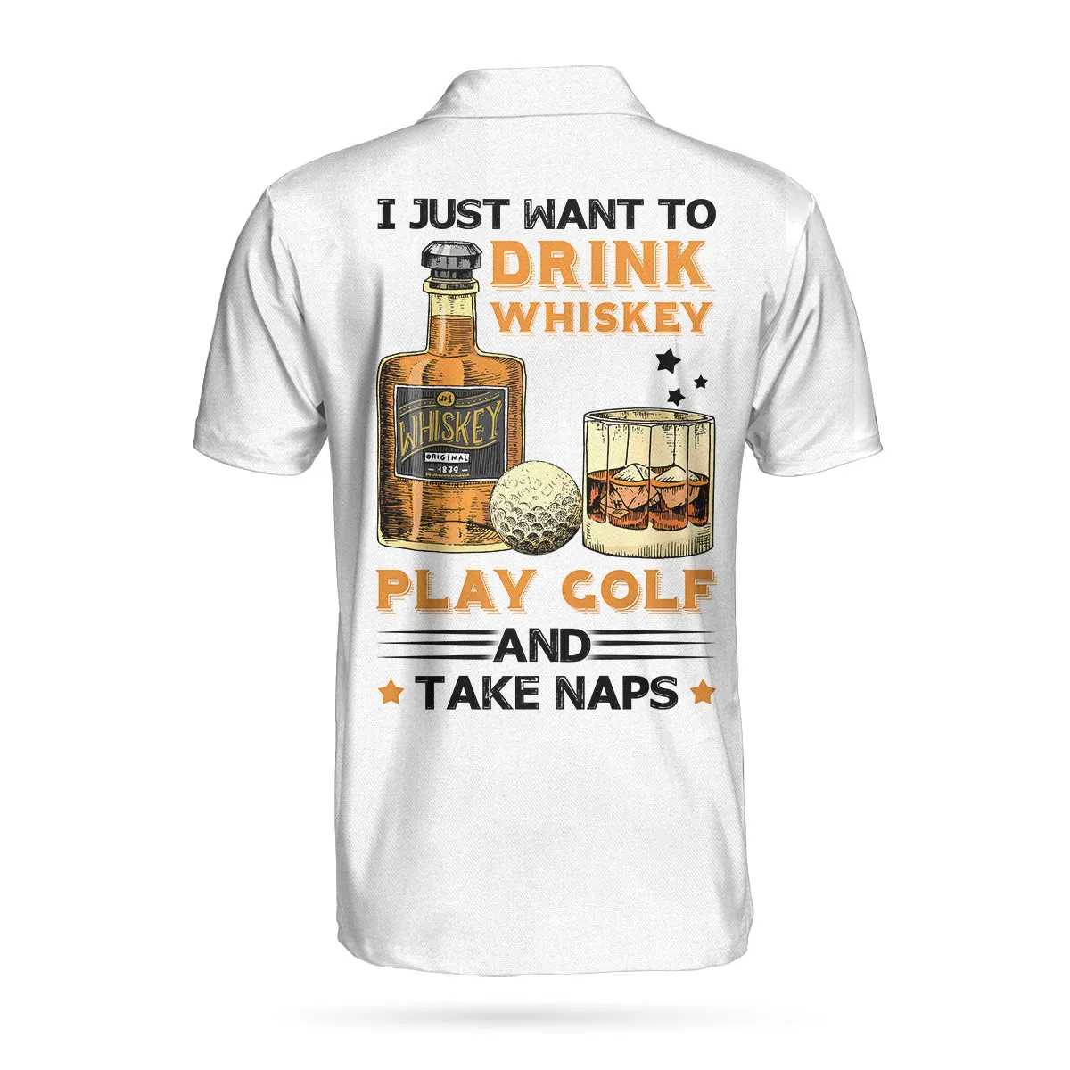 Golf Whisky And Take Naps Short Sleeve Polo Shirt, White Golf Wine Polo Shirt, Best Golf Shirt For Men Coolspod