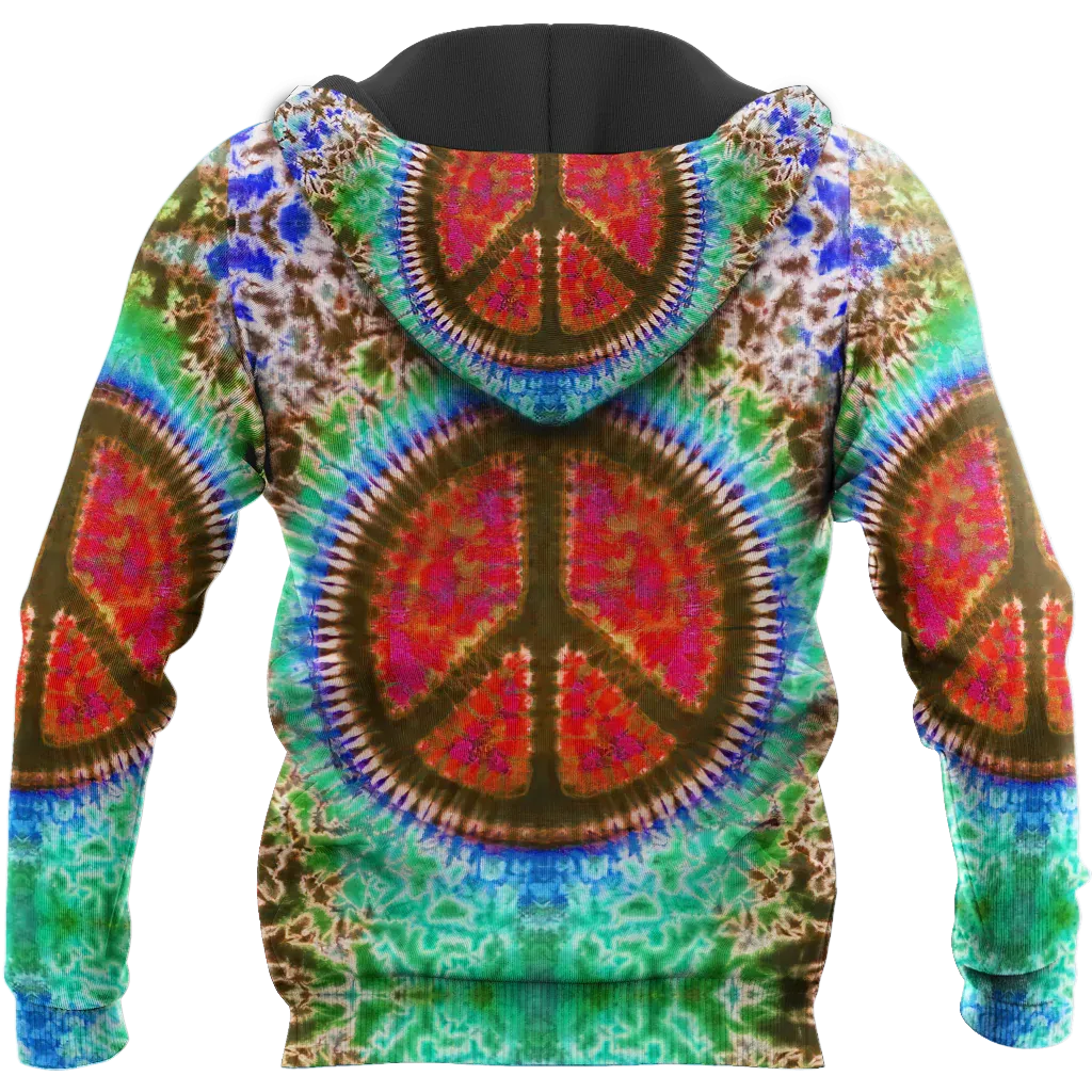 Hippie Heart 3D All Over Print On Hoodie, Hippie Hoodie