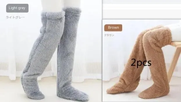 Introducing Our Cool Knee High Fuzzy Long Socks