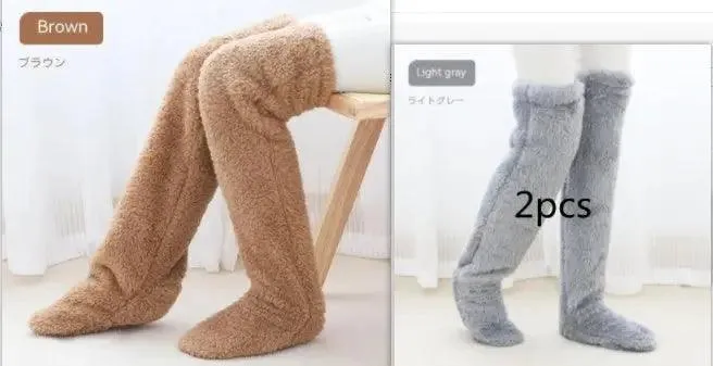 Introducing Our Cool Knee High Fuzzy Long Socks