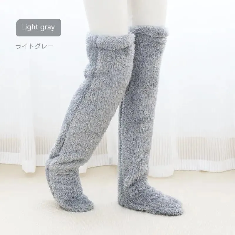 Introducing Our Cool Knee High Fuzzy Long Socks