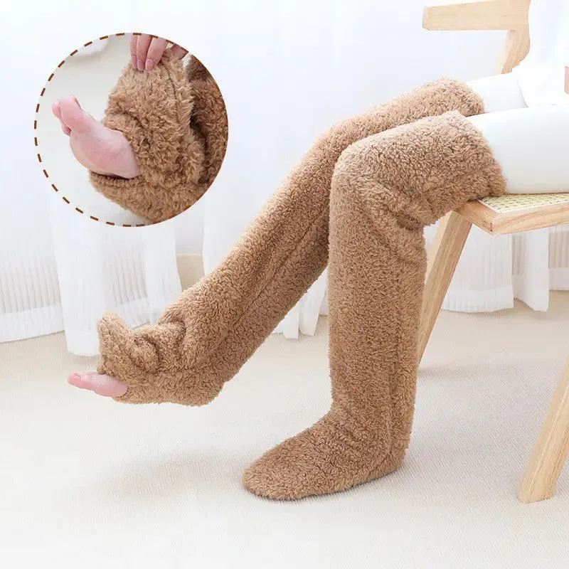 Introducing Our Cool Knee High Fuzzy Long Socks