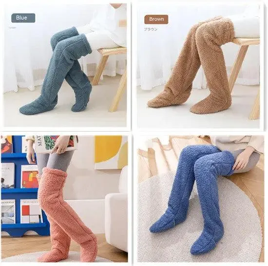 Introducing Our Cool Knee High Fuzzy Long Socks