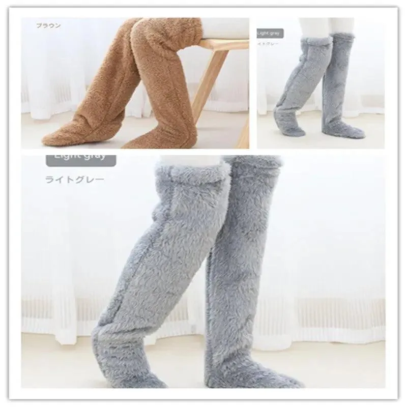 Introducing Our Cool Knee High Fuzzy Long Socks