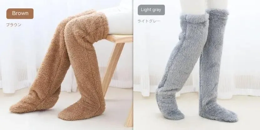 Introducing Our Cool Knee High Fuzzy Long Socks