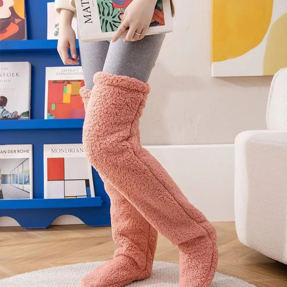 Introducing Our Cool Knee High Fuzzy Long Socks