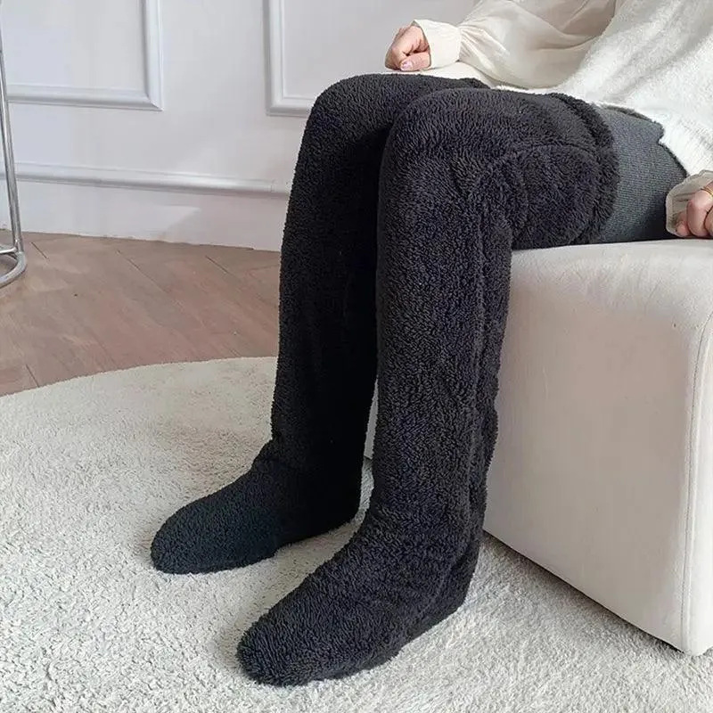 Introducing Our Cool Knee High Fuzzy Long Socks