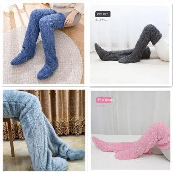 Introducing Our Cool Knee High Fuzzy Long Socks