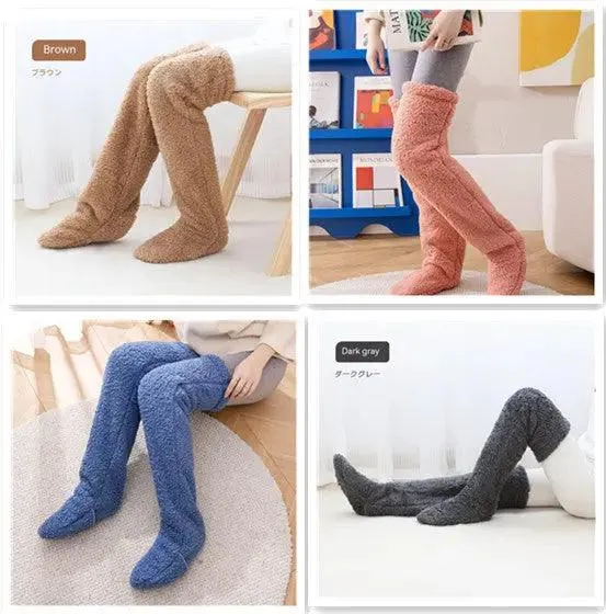 Introducing Our Cool Knee High Fuzzy Long Socks