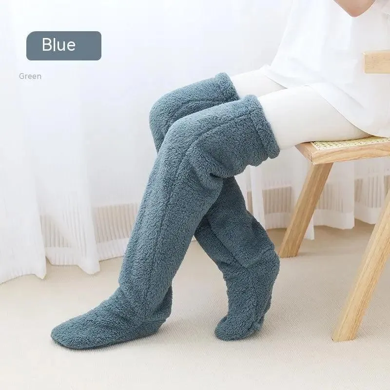 Introducing Our Cool Knee High Fuzzy Long Socks