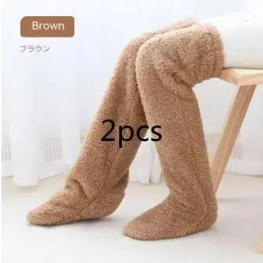 Introducing Our Cool Knee High Fuzzy Long Socks