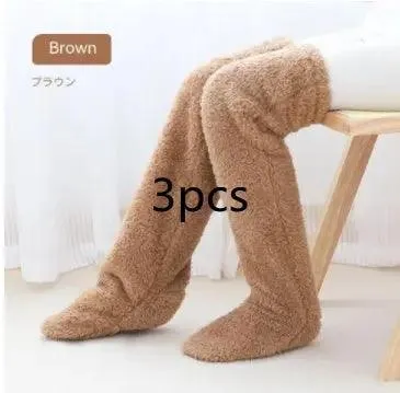 Introducing Our Cool Knee High Fuzzy Long Socks