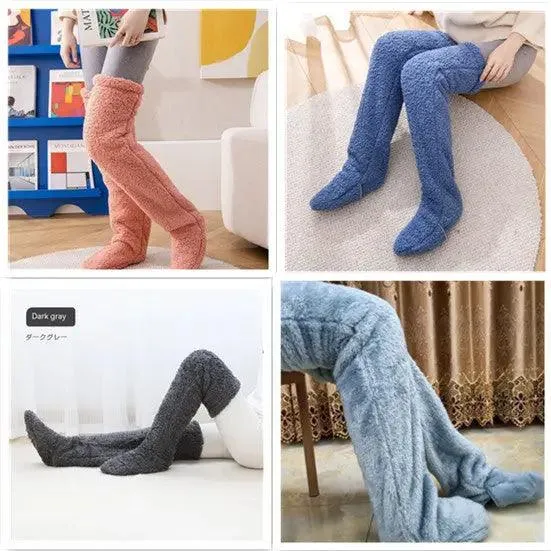 Introducing Our Cool Knee High Fuzzy Long Socks