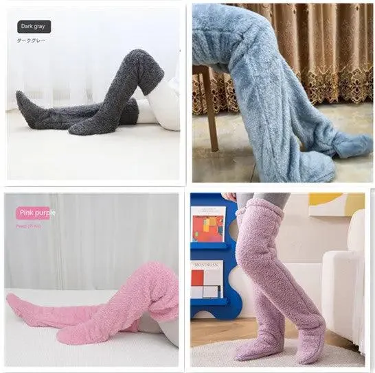 Introducing Our Cool Knee High Fuzzy Long Socks