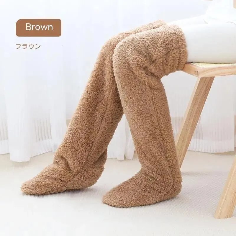 Introducing Our Cool Knee High Fuzzy Long Socks