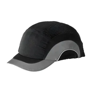 JSP 282-ABS150-12 Baseball Style Bump Cap with HDPE Protective Liner and Adjustable Back - Short Brim