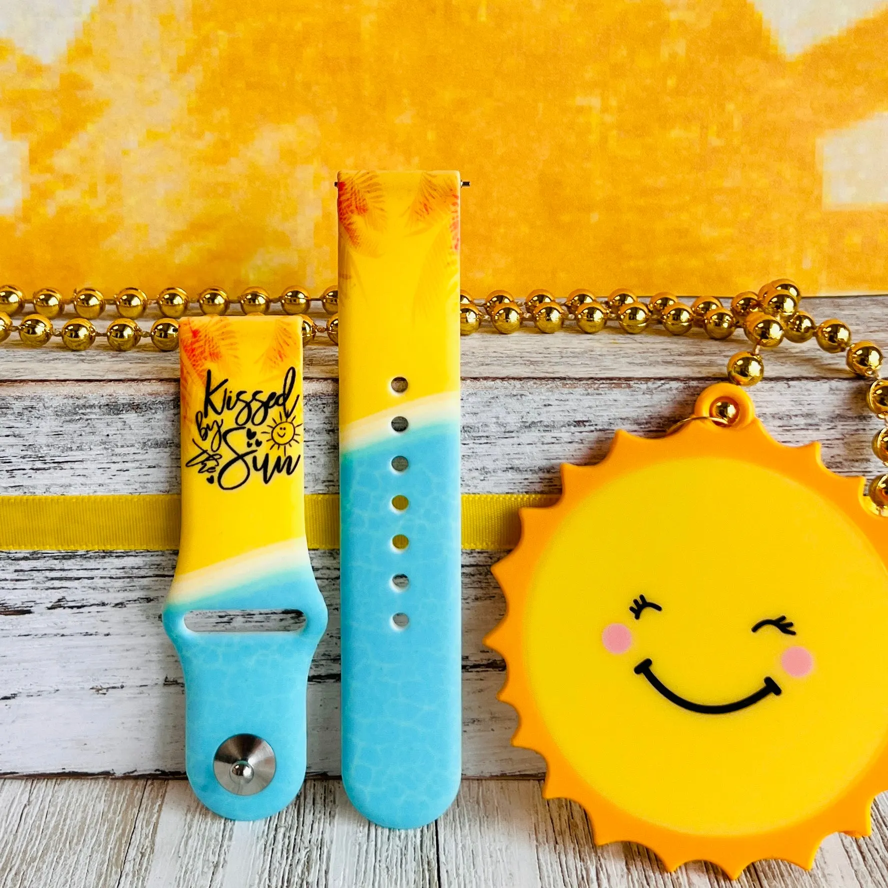 Kissed By The Sun Print Silicone Band For Samsung Watch