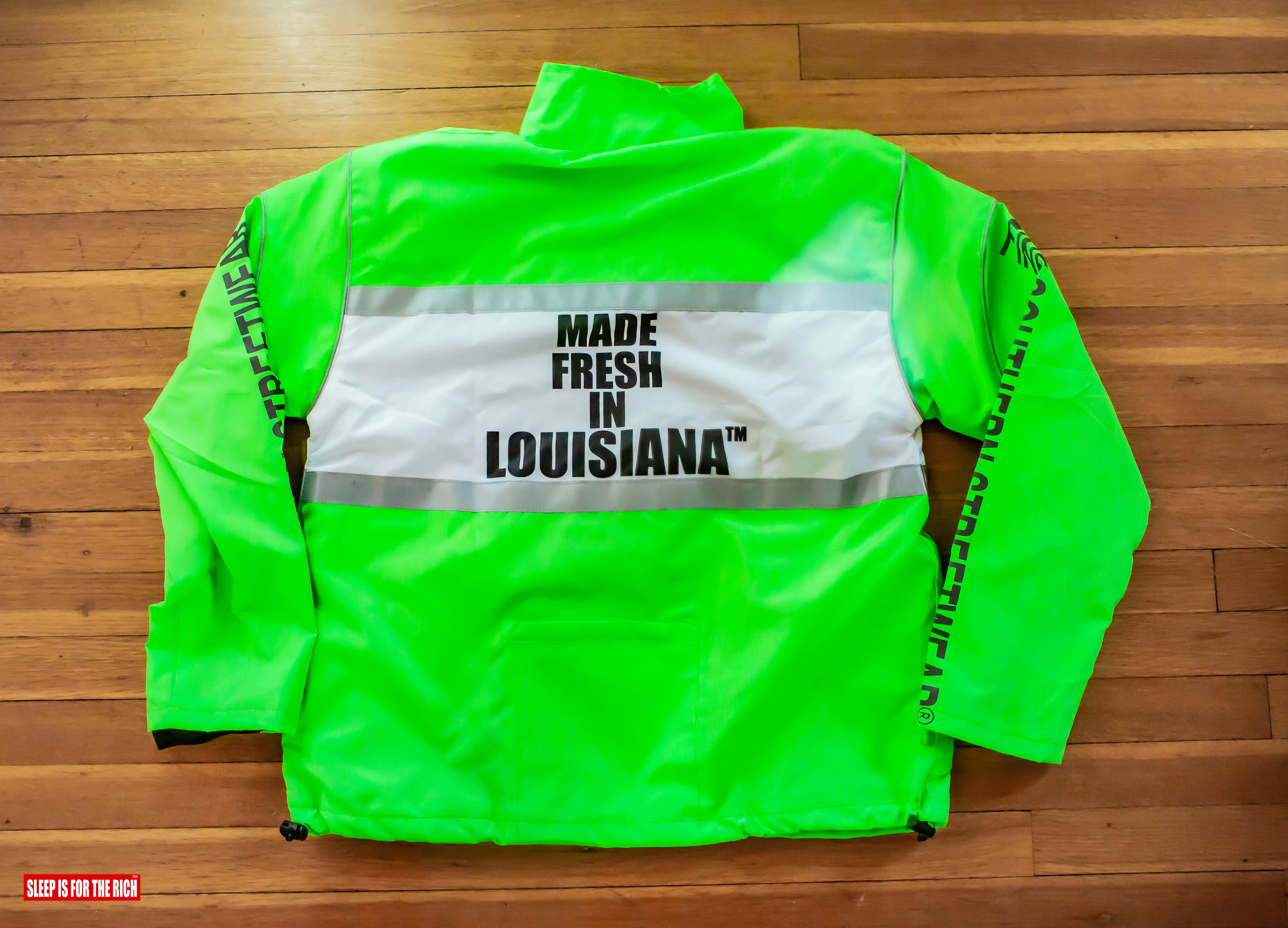 (LIME) 3M REFLECTIVE WINDBREAKER SHORT SETS