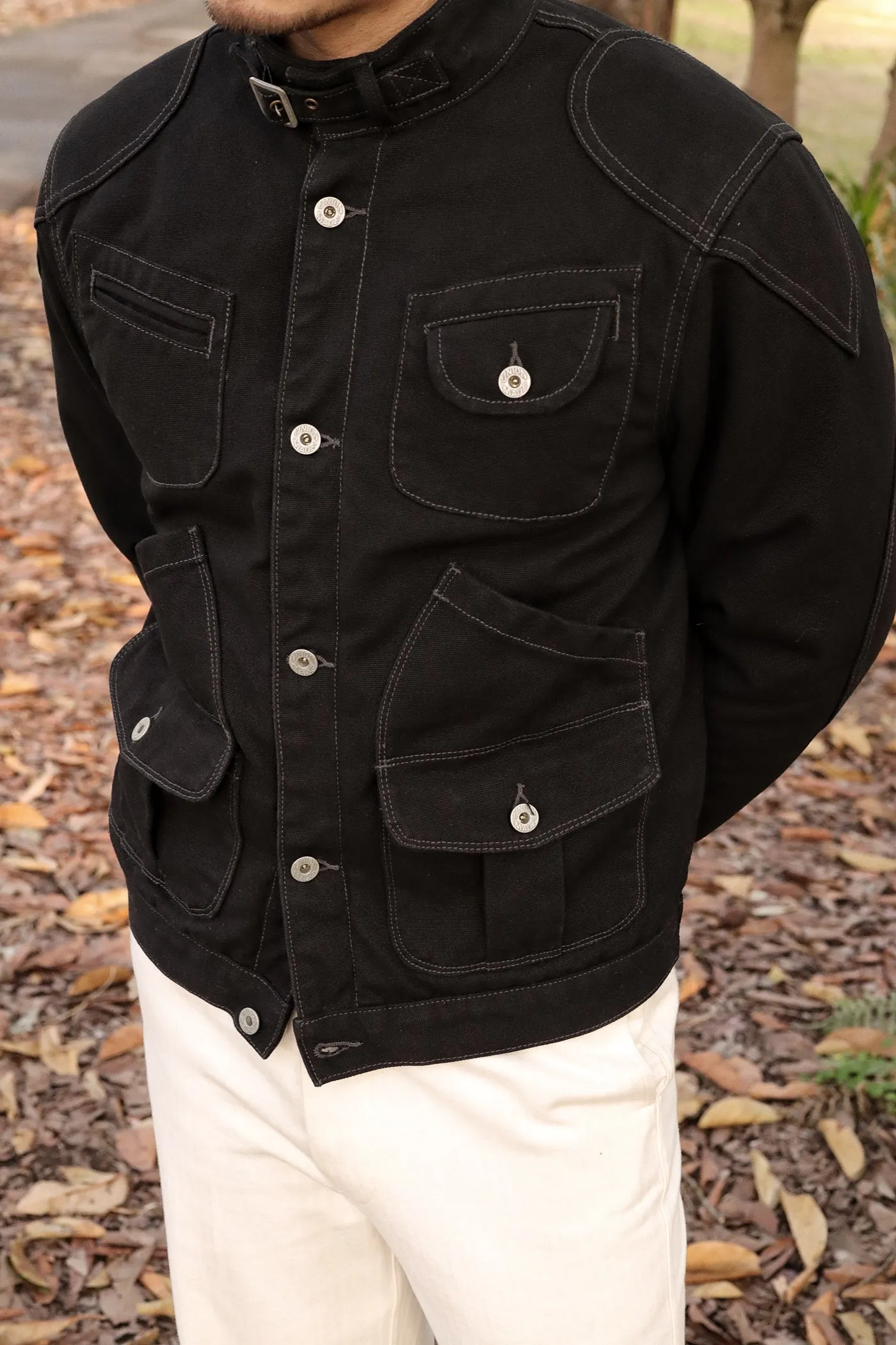 Men's Canvas Moto Jacket