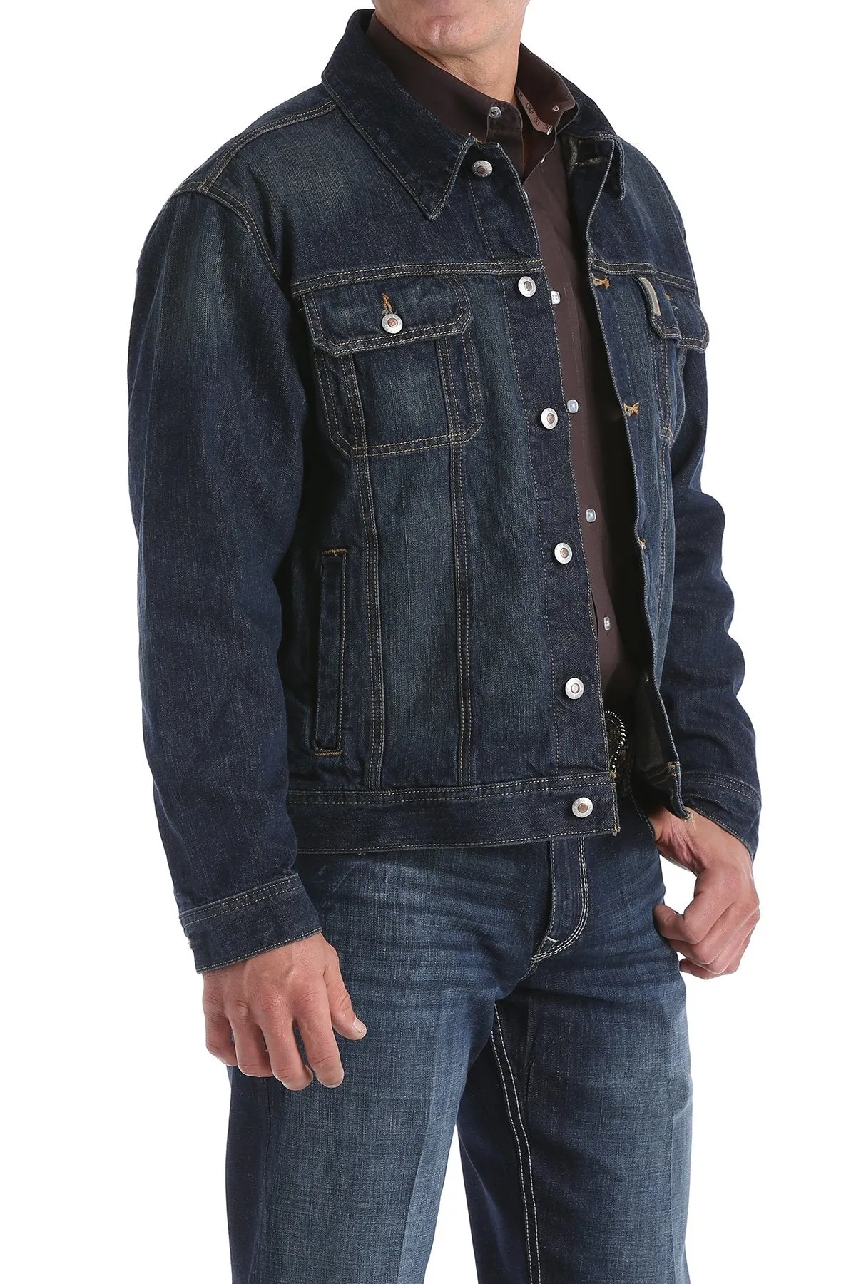 Men's Cinch Dark Stonewash Denim Jacket - MWJ1122014