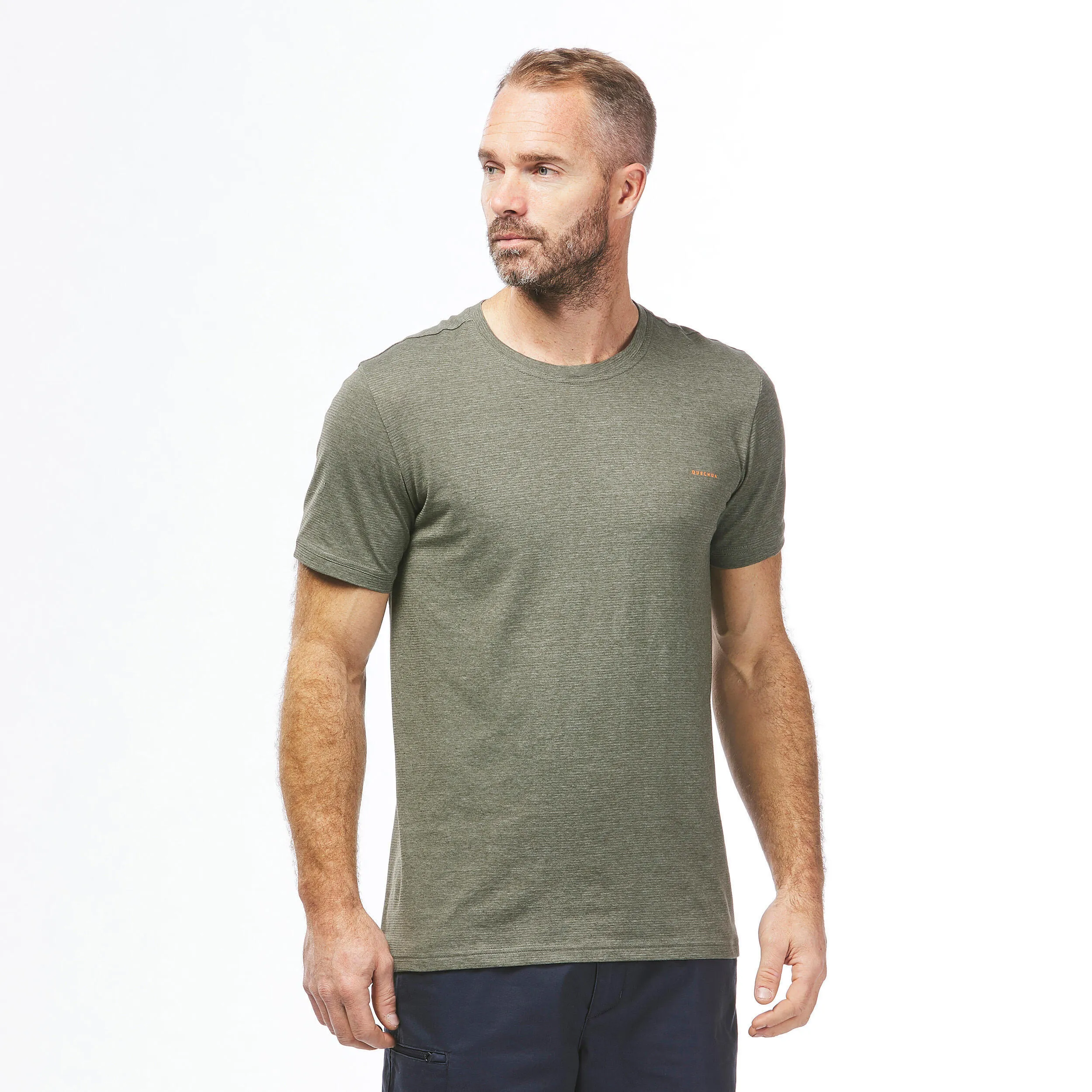 Men's hiking T-shirt Quechua NH500 Fresh, khaki