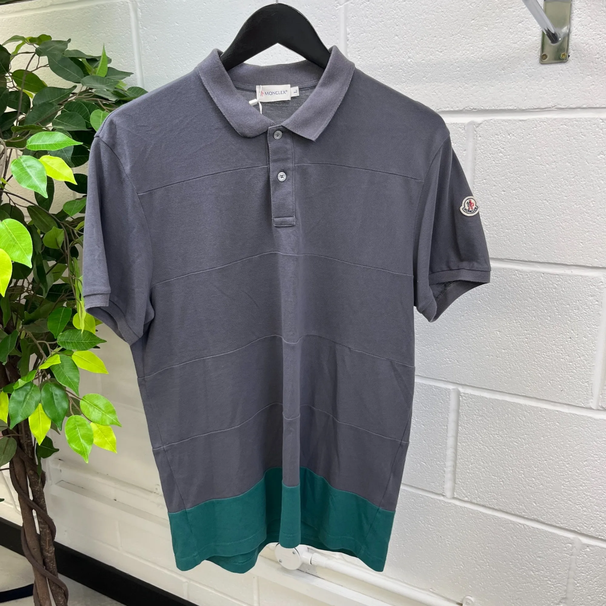 Men's Maglia Polo Shirt Grey Size L