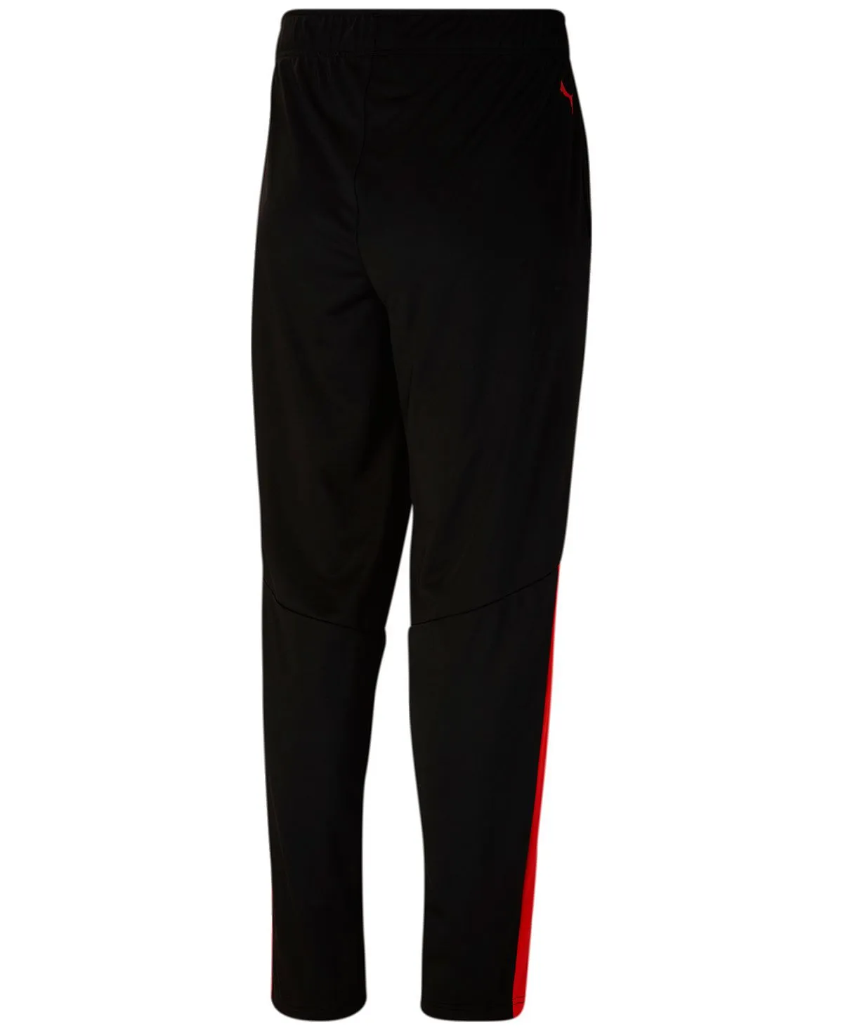 Men's Puma Contrast Panel Sweatpants, black-red