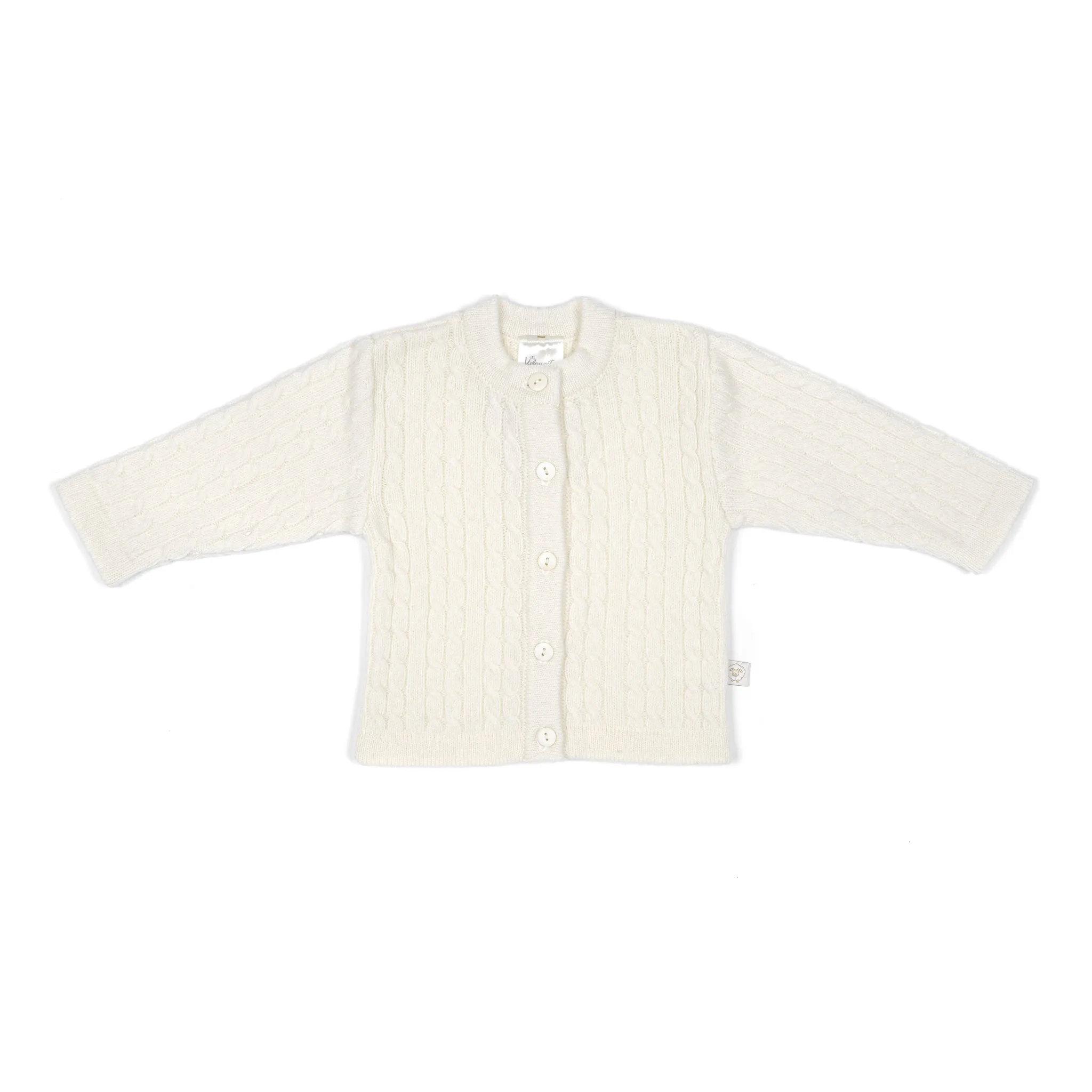 Merino wool baby cardigan CREAM