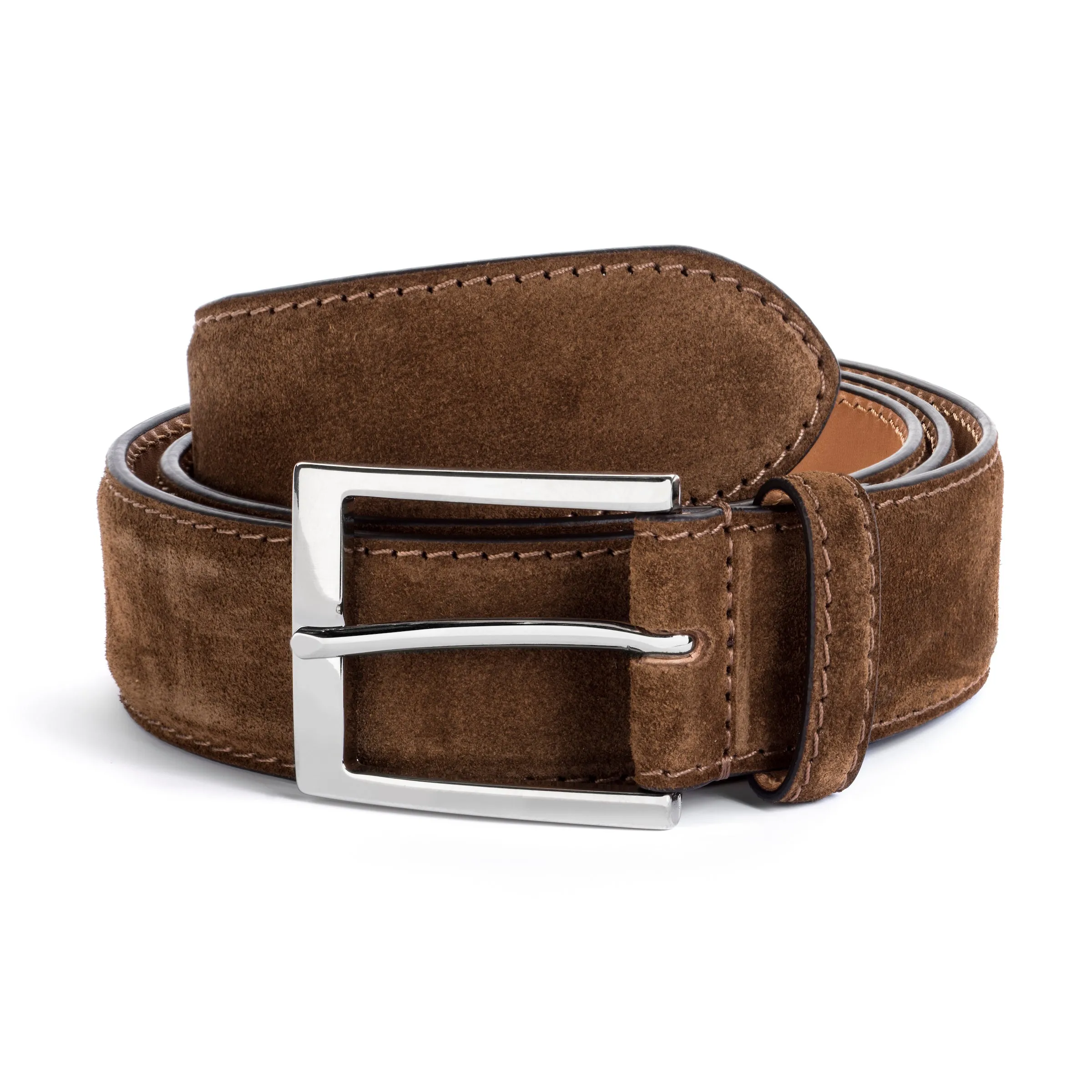 Mid Brown Suede Belt