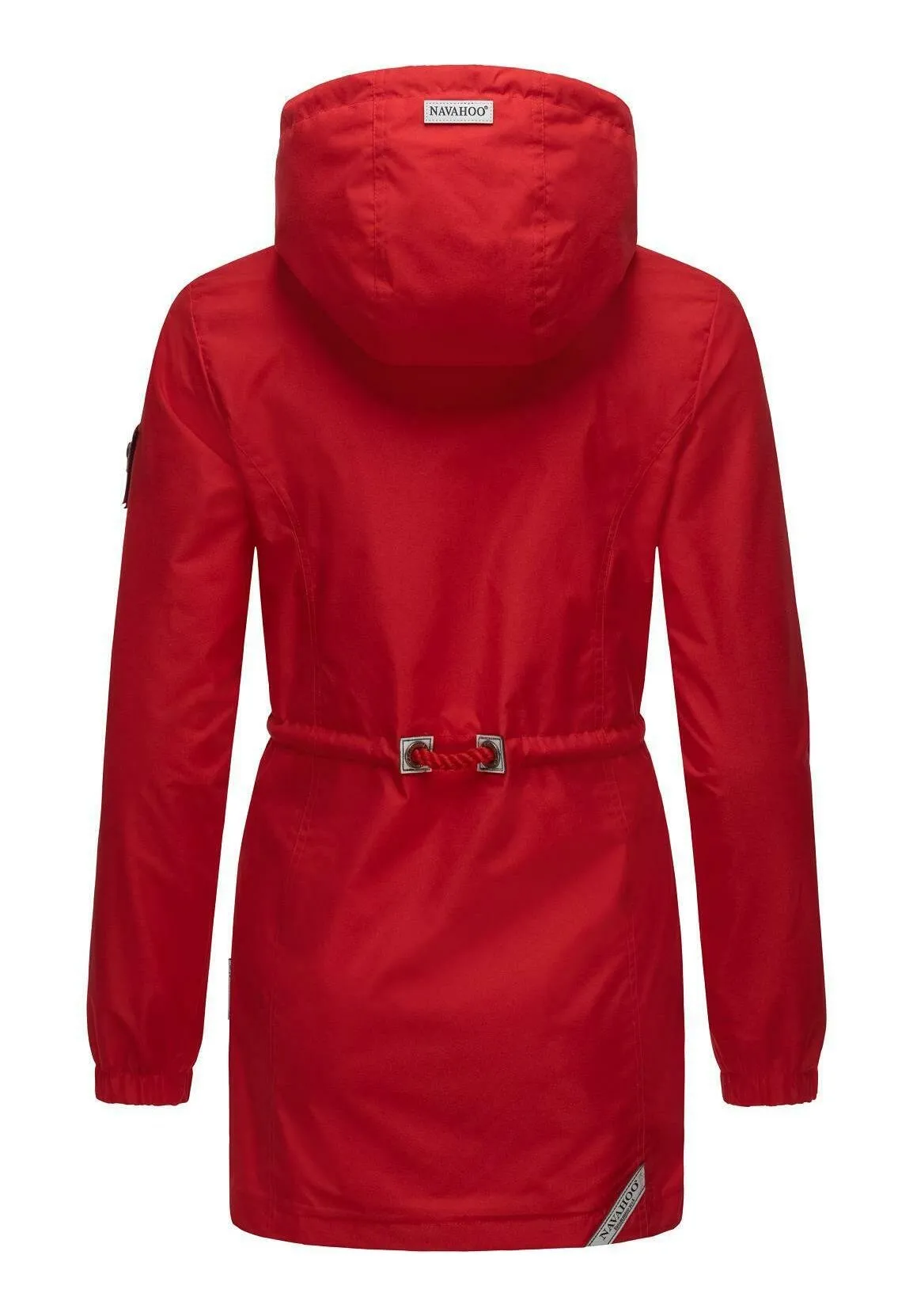 Navahoo Tie Waist Parka, Red