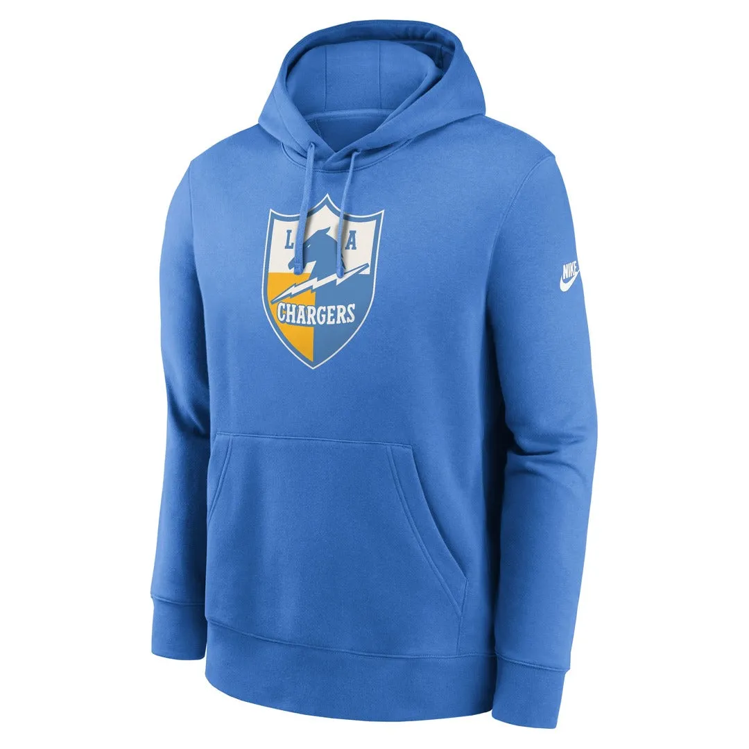 Nike Men's NFL Los Angeles Chargers Rewind Club Logo Hoodie