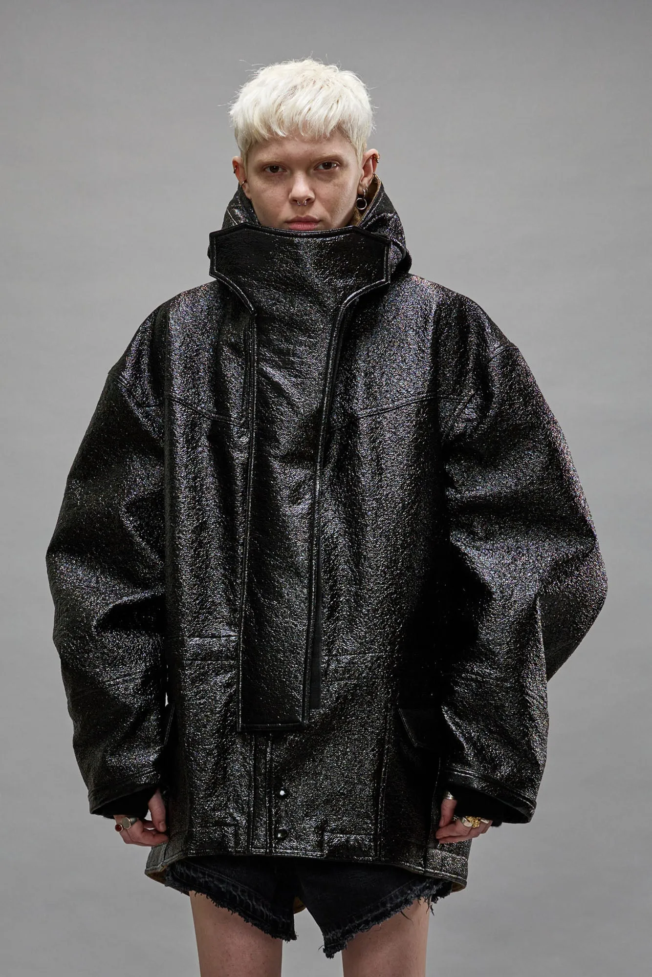 OVERSIZED PARKA - DARK SHINE