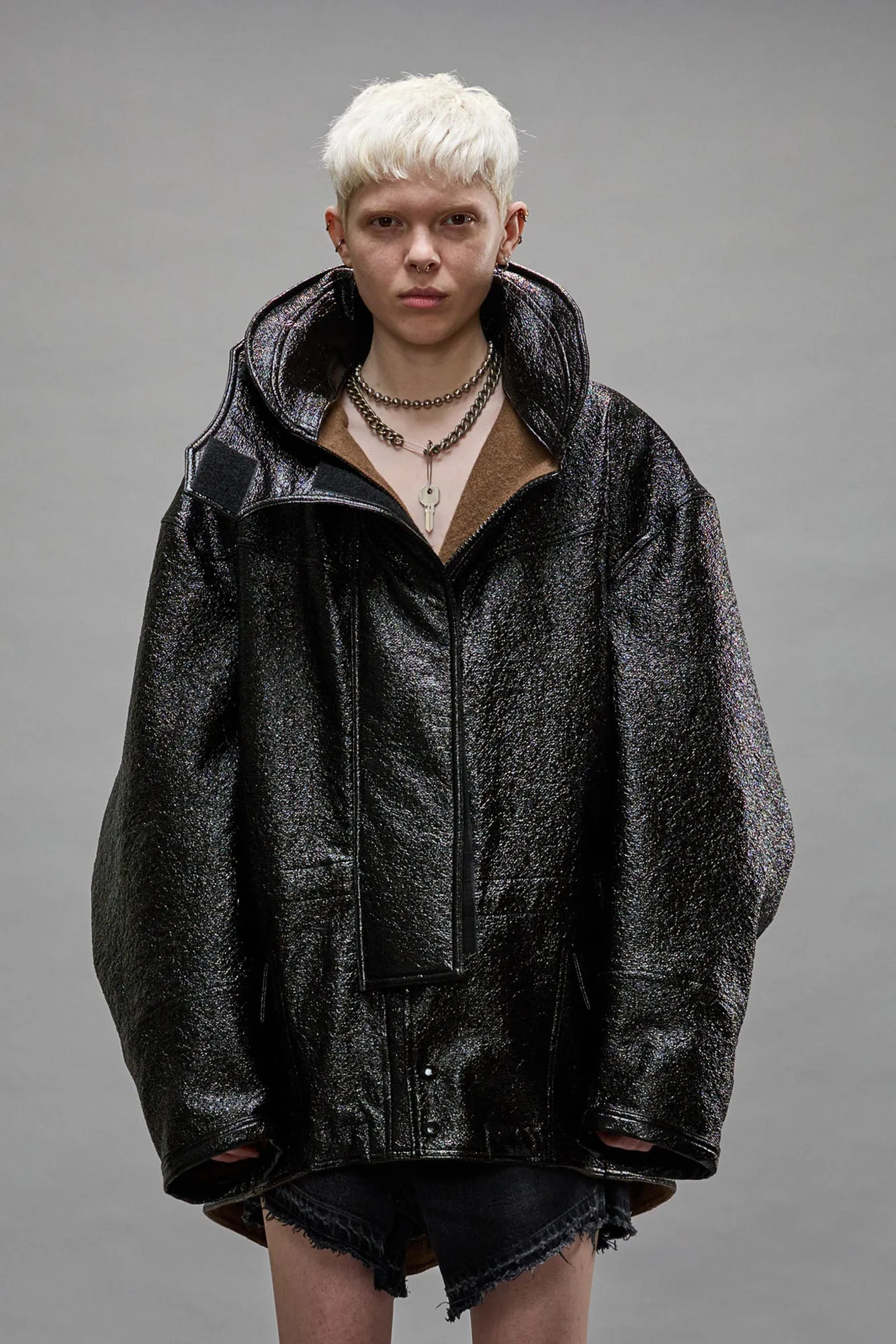 OVERSIZED PARKA - DARK SHINE