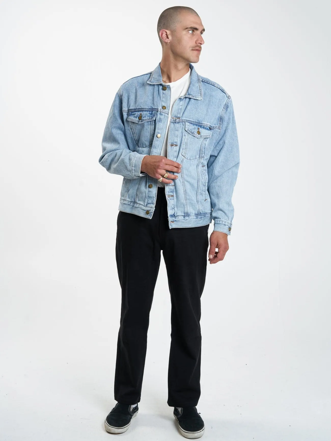 Oversized Wanderer Denim Jacket - Endless Blue