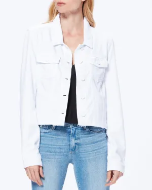 Paige - Relaxed Vivienne Jacket w/ Raw Hem in Crisp White