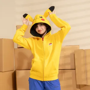 Pokemon Pikachu Costume Unisex Fleece Zipper