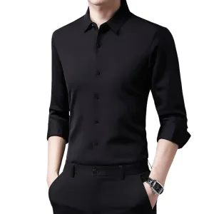 Pologize™ Casual Silk Long Sleeve Shirt