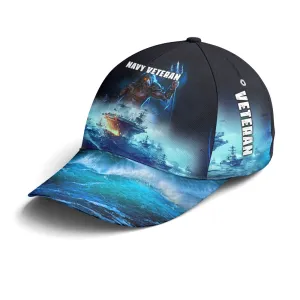 Poseidon Navy Veteran Baseball Cap Coolspod