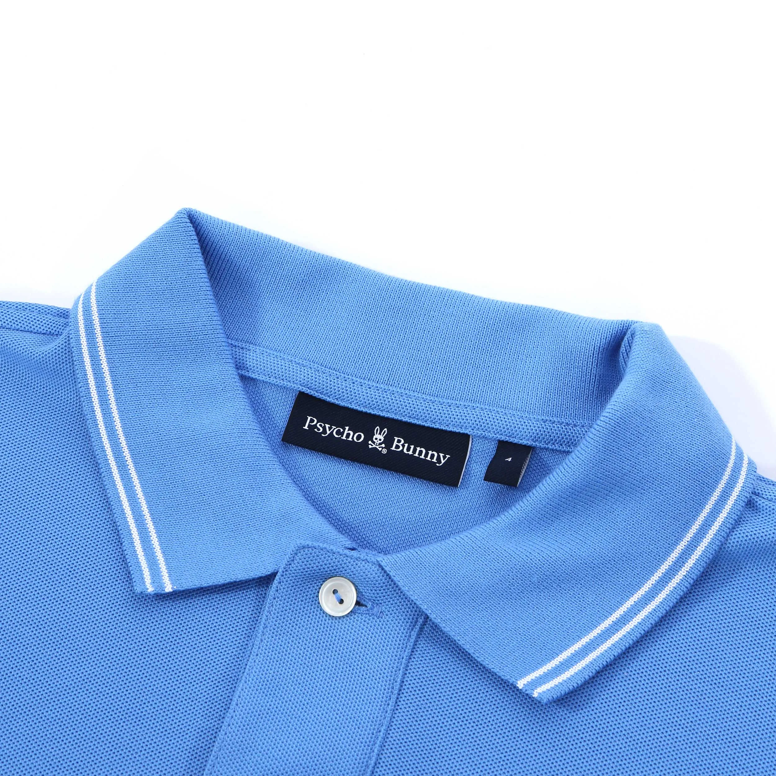 Psycho Bunny Logan Pique Polo Shirt in Mountain Sky