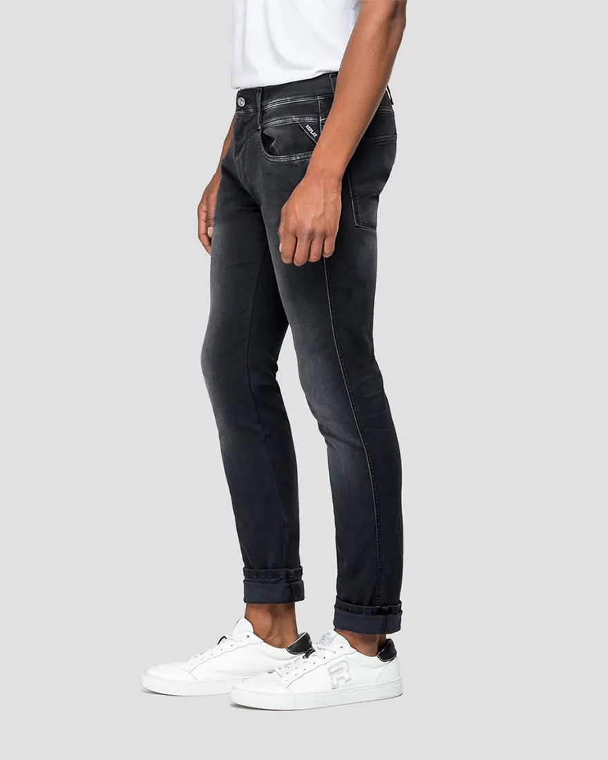 REPLAY M91466106B009 BLACK ANBASS HYPERFLEX JEANS