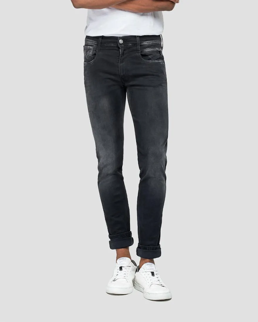 REPLAY M91466106B009 BLACK ANBASS HYPERFLEX JEANS