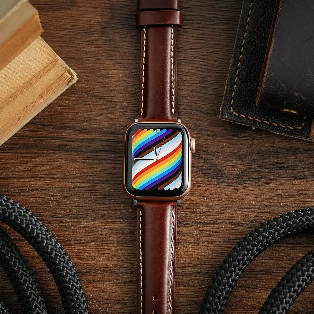 Ritche Coffee Leather iWatch Band in 38, 40, 41, 42, 44, 45 mm