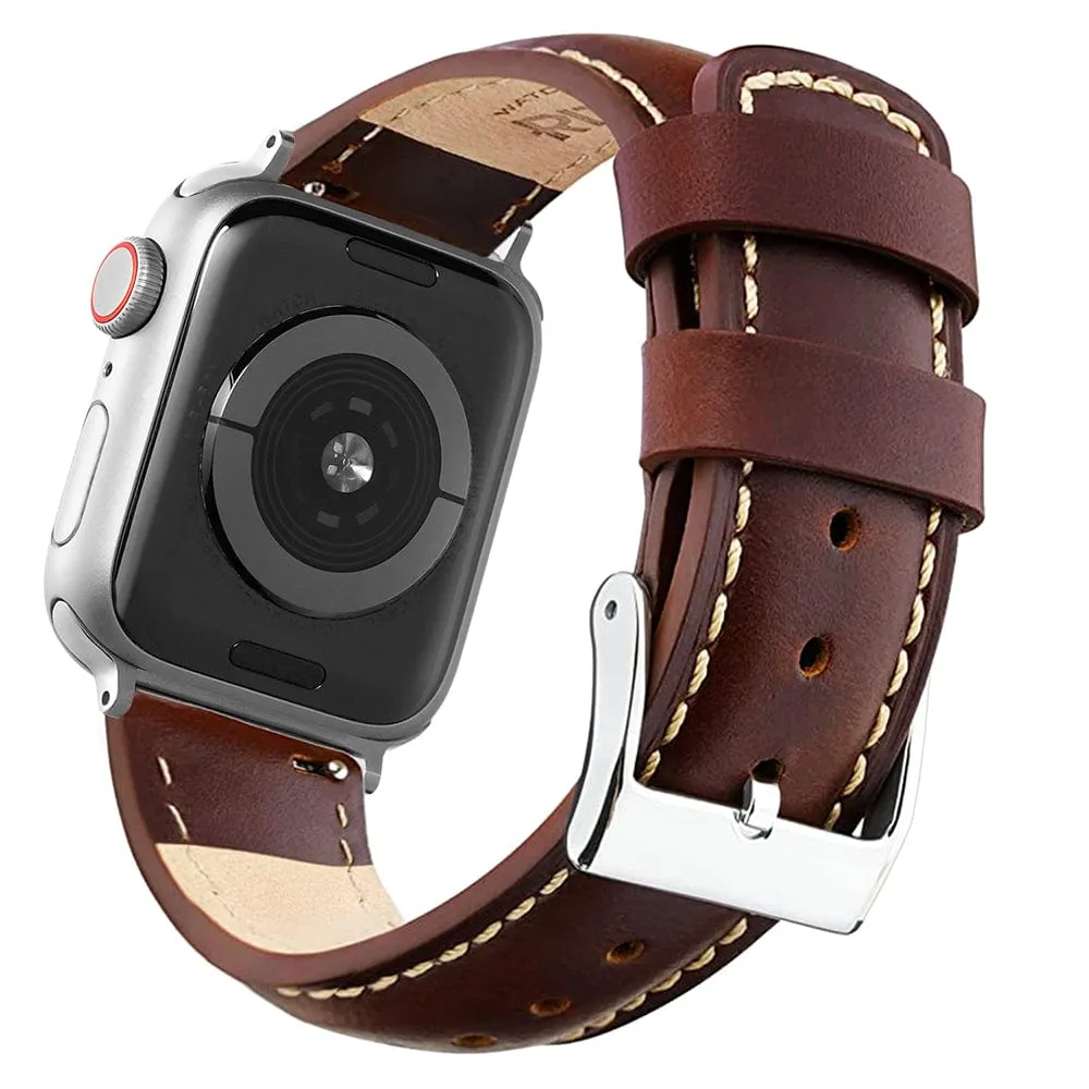 Ritche Coffee Leather iWatch Band in 38, 40, 41, 42, 44, 45 mm