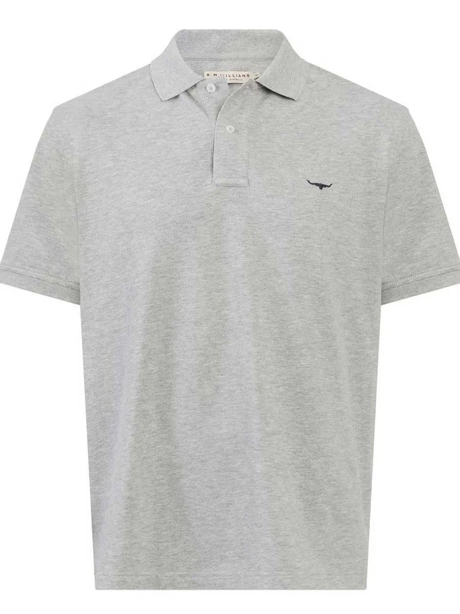 RM WILLIAMS Rod Polo Shirt - Men's - Grey Marle