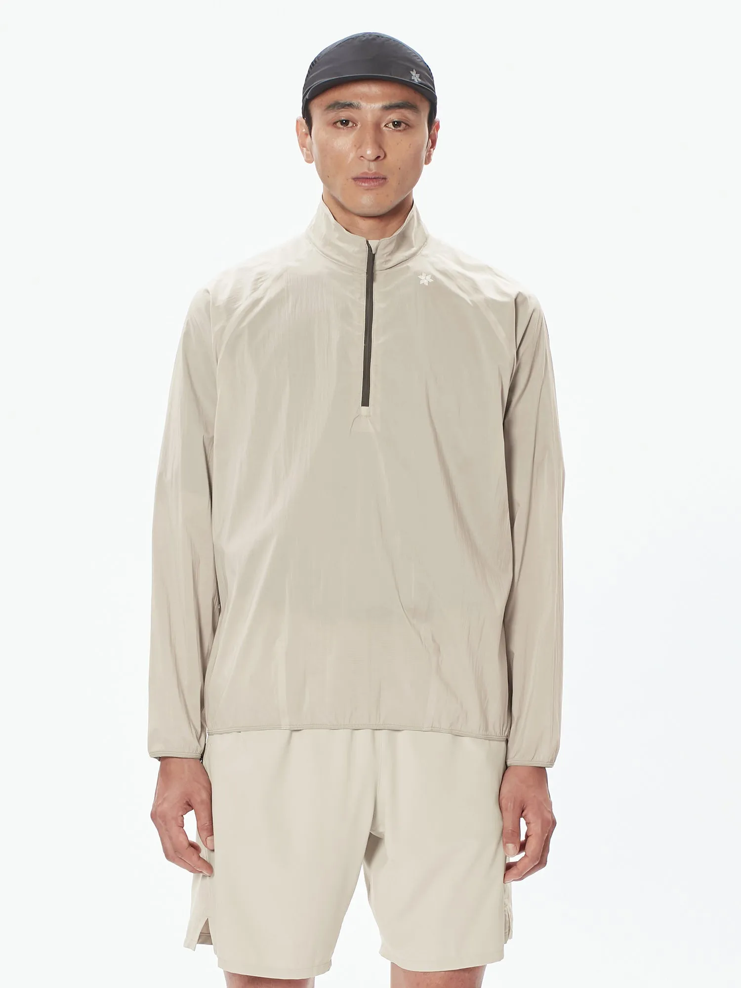 Short Zip Floating Wind Shell Jacket