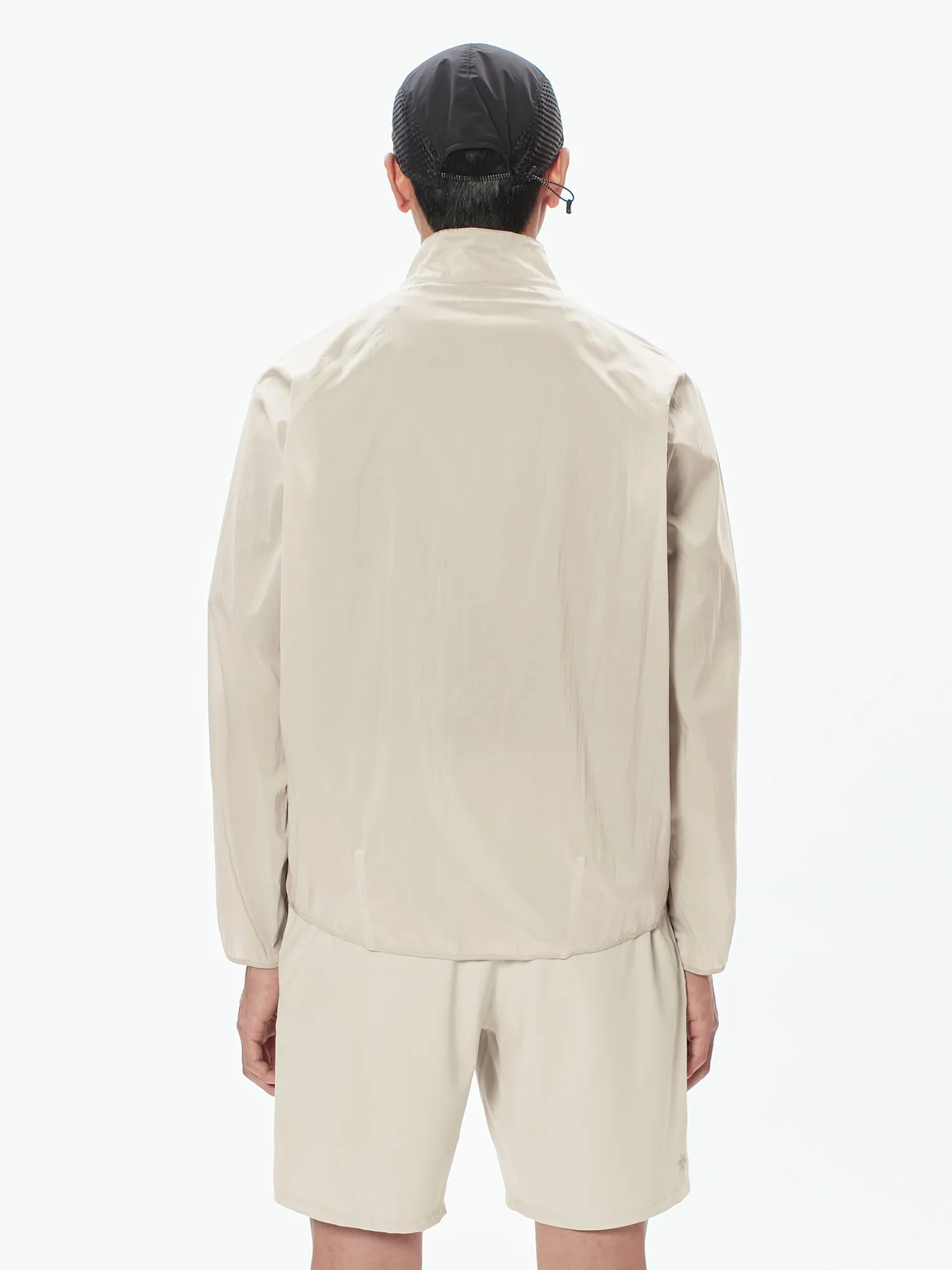 Short Zip Floating Wind Shell Jacket