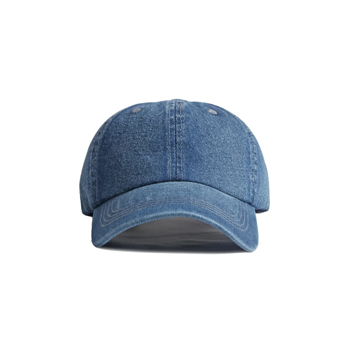 Sidiou Group Casual Street Style 6 Panel Denim Hats Sports Outdoor Sunscreen Cap Lightweight Fashion Baseball Hat For Unisex