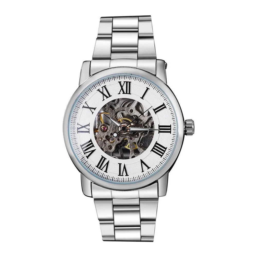 Silver Mechanical Men's Watch